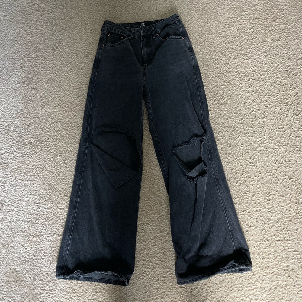 ripped black jeans